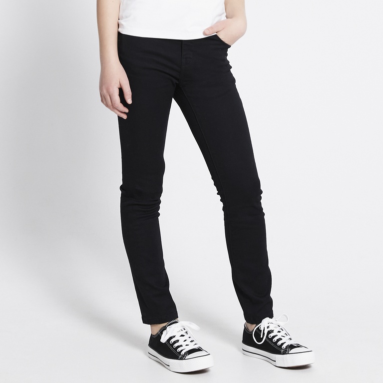 Mid waist skinny jeans "Skippy" Black-Black